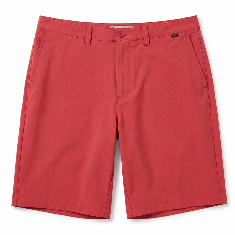 TravisMathew Red Coral Performance Golf Shorts Size 36